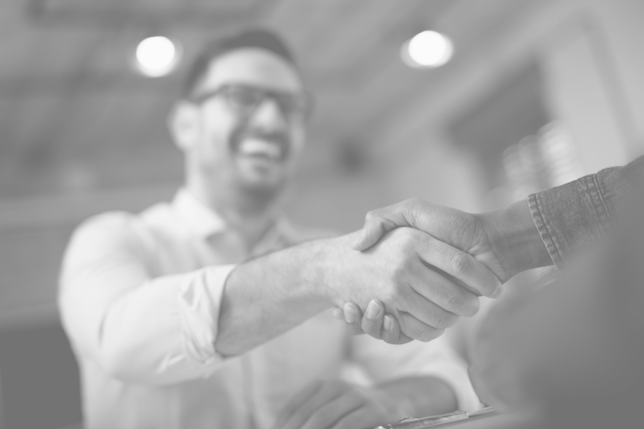 Client handshake-testimonial slider
