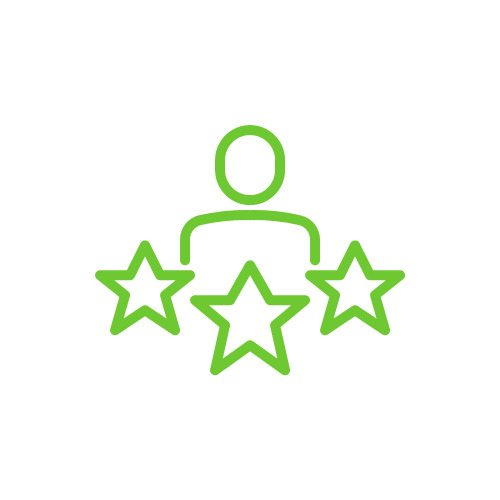 Performance icon with 3 stars